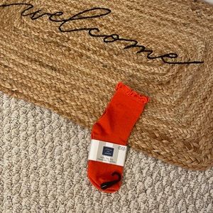 Janie and Jack orange socks NWT